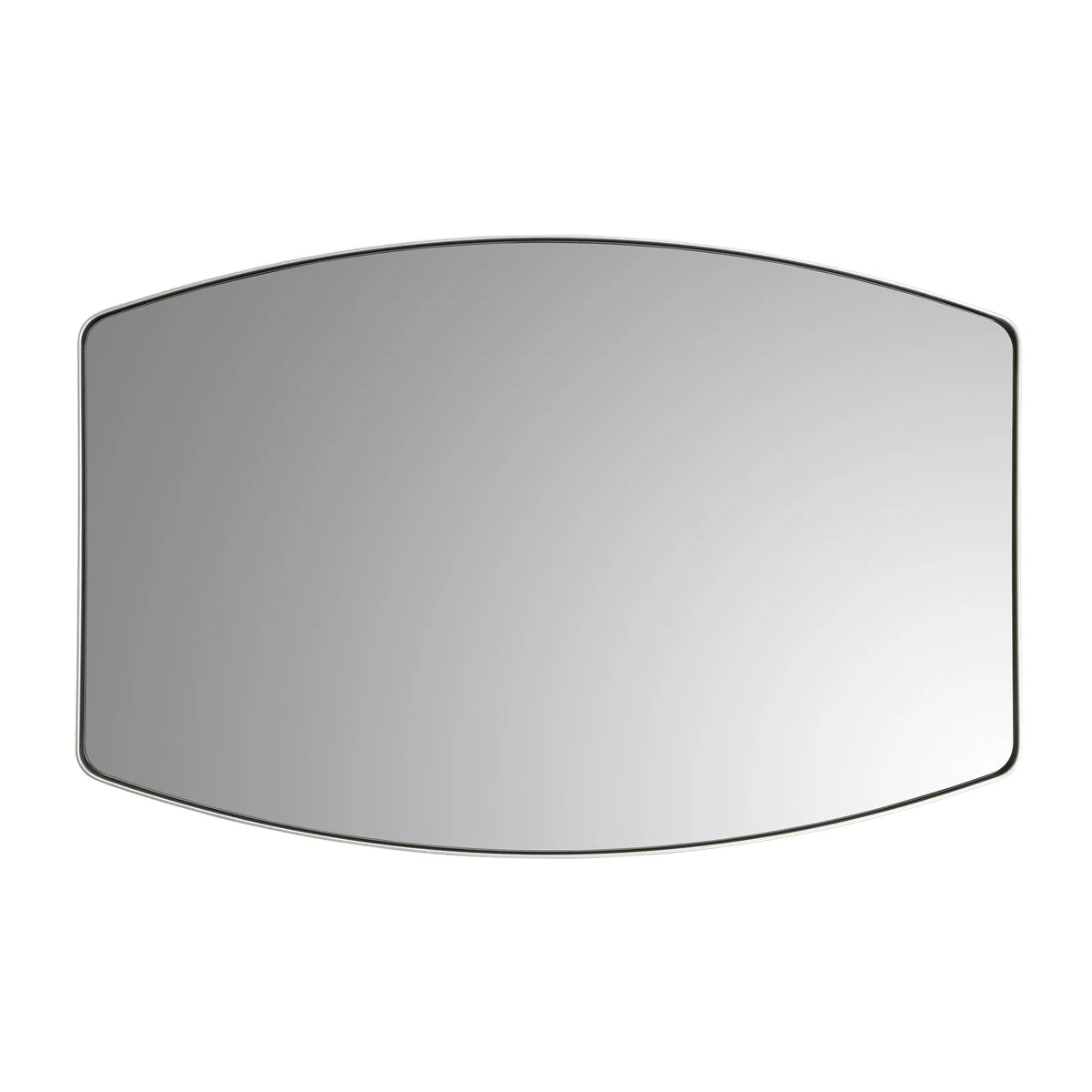 Oblong Metal Wall Mirror, 18 or 24 - Black, Gold, or Silver