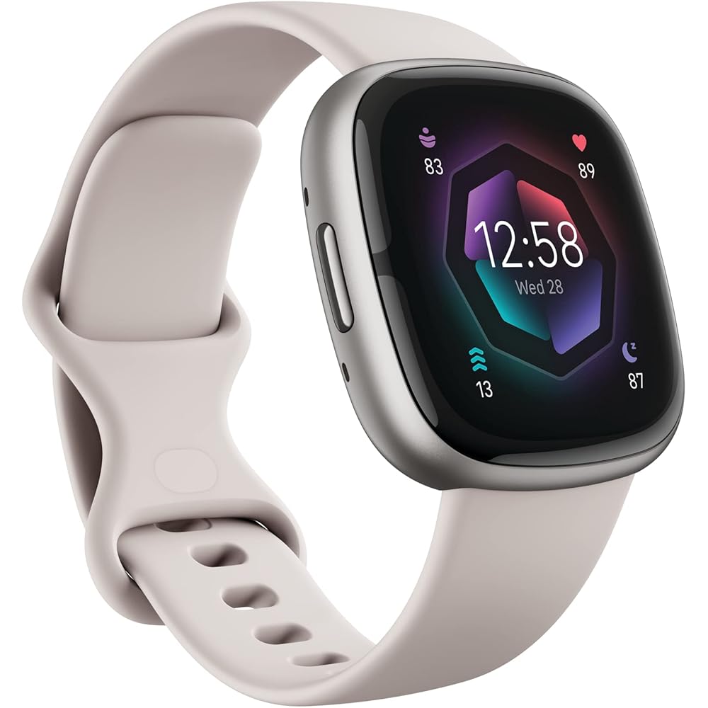 Fitbit Sense 2 Advanced Health And Fitness Smartwatch - Lunar White