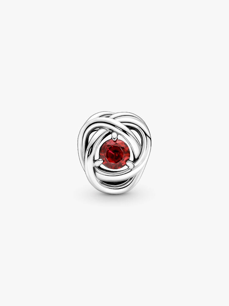 July True Red Eternity Circle Charm