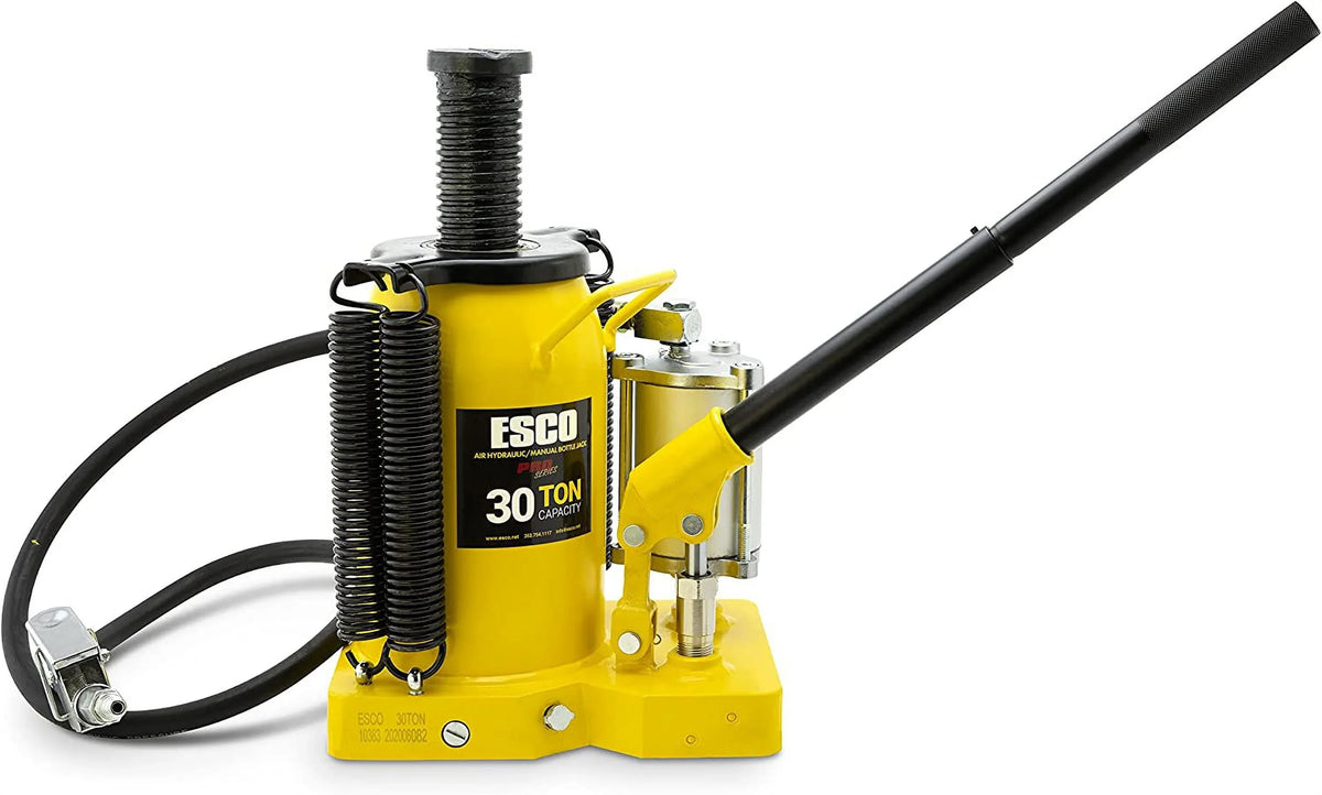ESCO 30 Ton Pro Series Air Hydraulic Bottle Jack - 10383