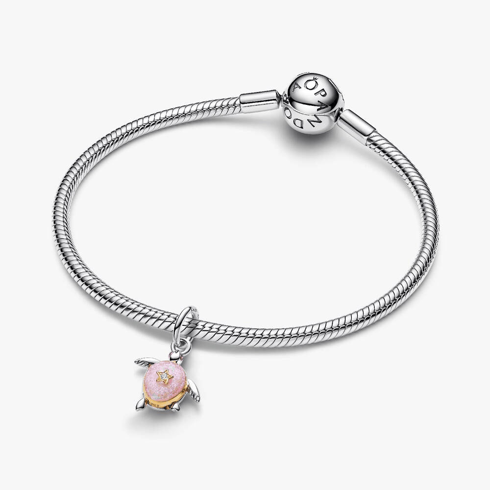 2026 Pink Sea Turtle Lab-grown Diamond Dangle Charm