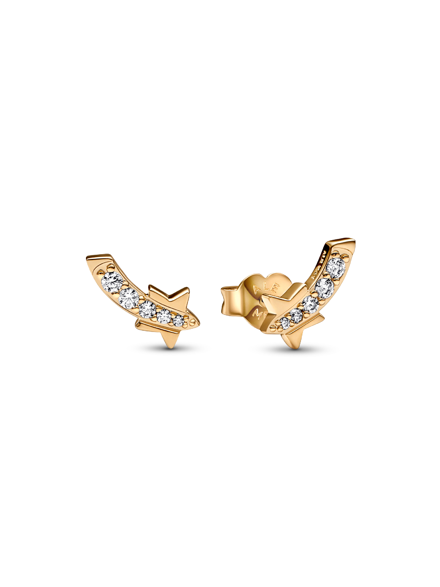 FINAL SALE - Shooting Star Pavé Stud Earrings