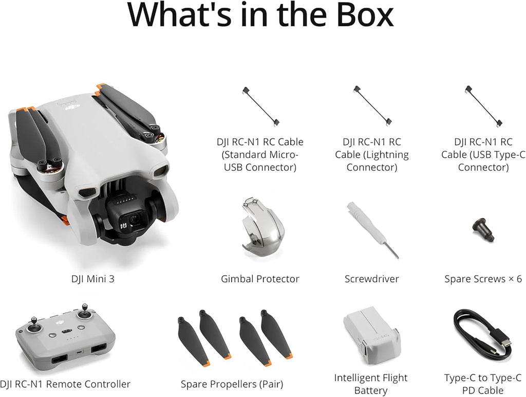 dji Camera Drone, 4K, 38-Min Flight Time, 10 km Video Transmission - Mini 3