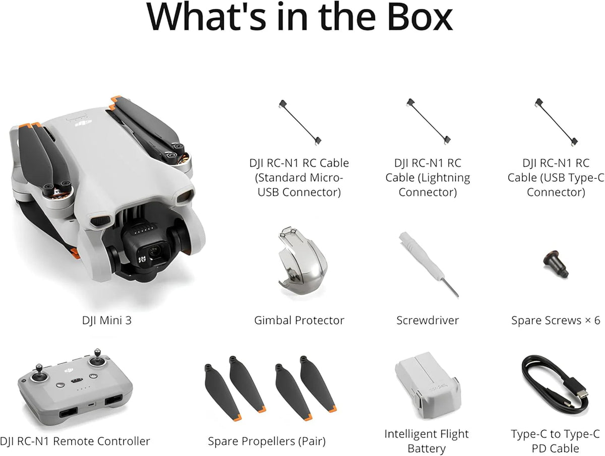 dji Camera Drone, 4K, 38-Min Flight Time, 10 km Video Transmission - Mini 3