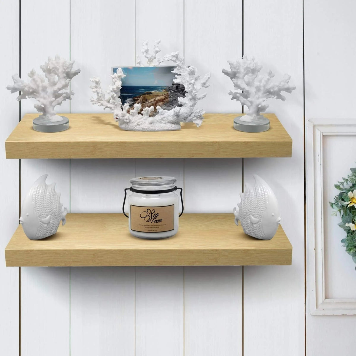 24 Inch Extra Long Floating Wall Shelf Set, 2 Count