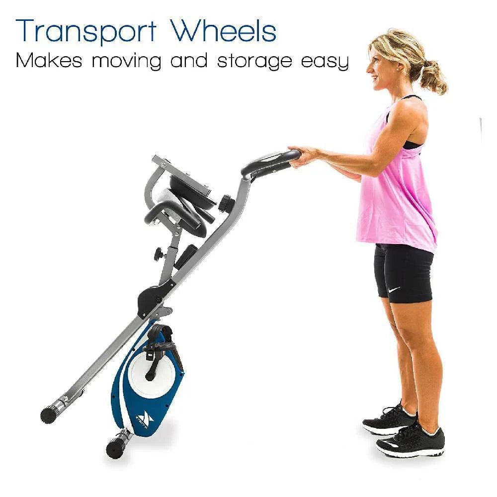 Fitness Folding Exercise Bike, Silver - FB350