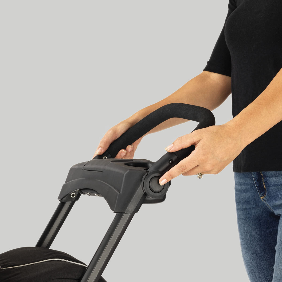Lightweight Infant Car Seat Caddy Frame Stroller - Easy Fold Design