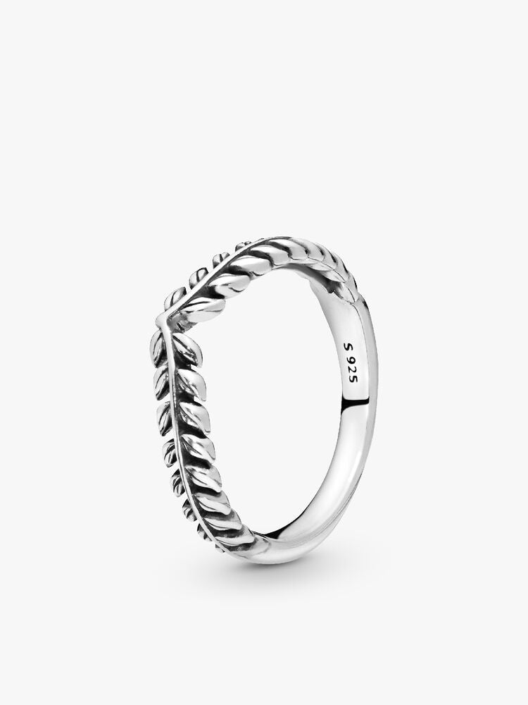 Wheat Grains Wishbone Ring