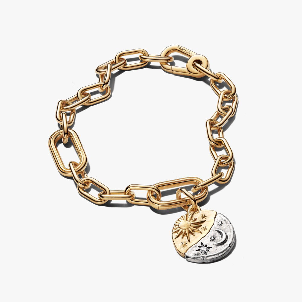 Sun & Moon Medallion Bracelet Set