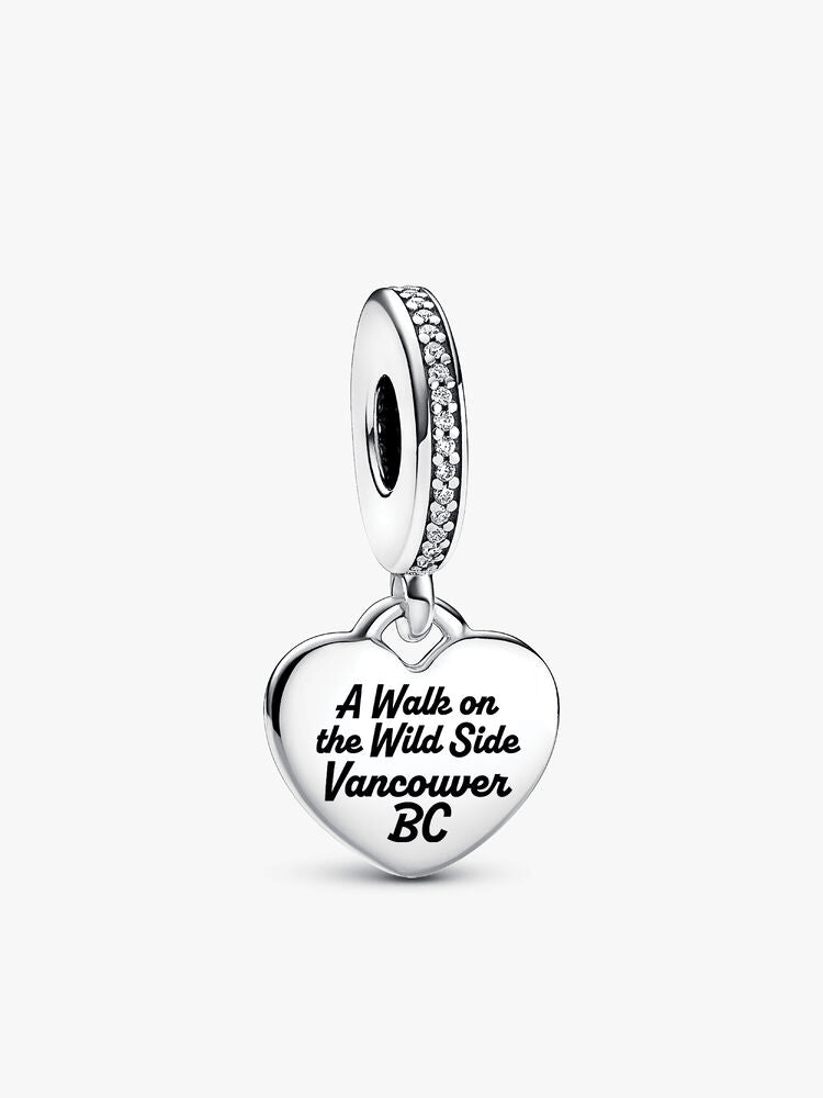 FINAL SALE - Vancouver Hiker Heart Dangle Charm