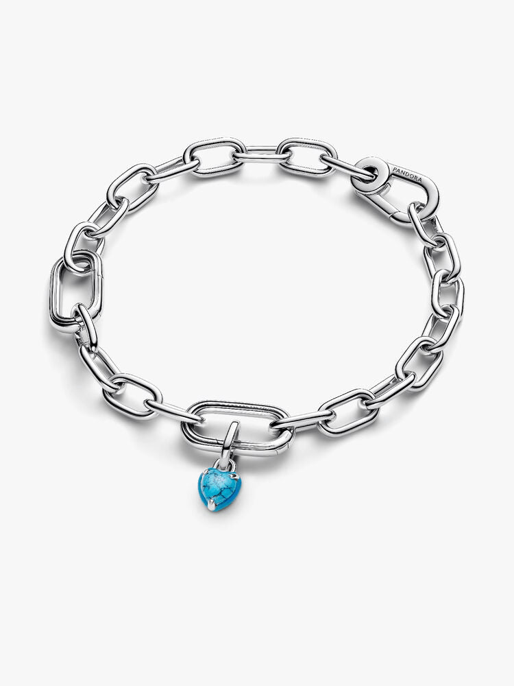 Turquoise-colored Heart Mini Dangle Charm