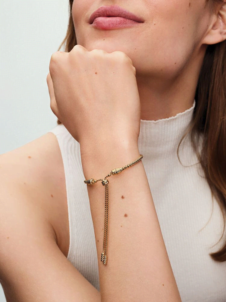 Studded Chain Slider Bracelet