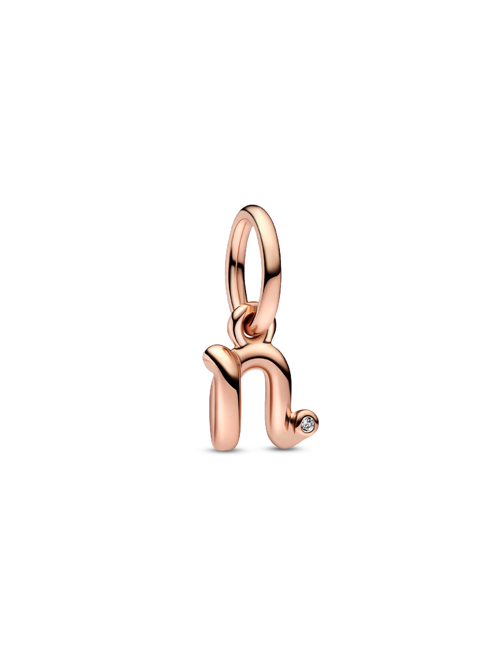 FINAL SALE - Letter N Script Alphabet Dangle Charm