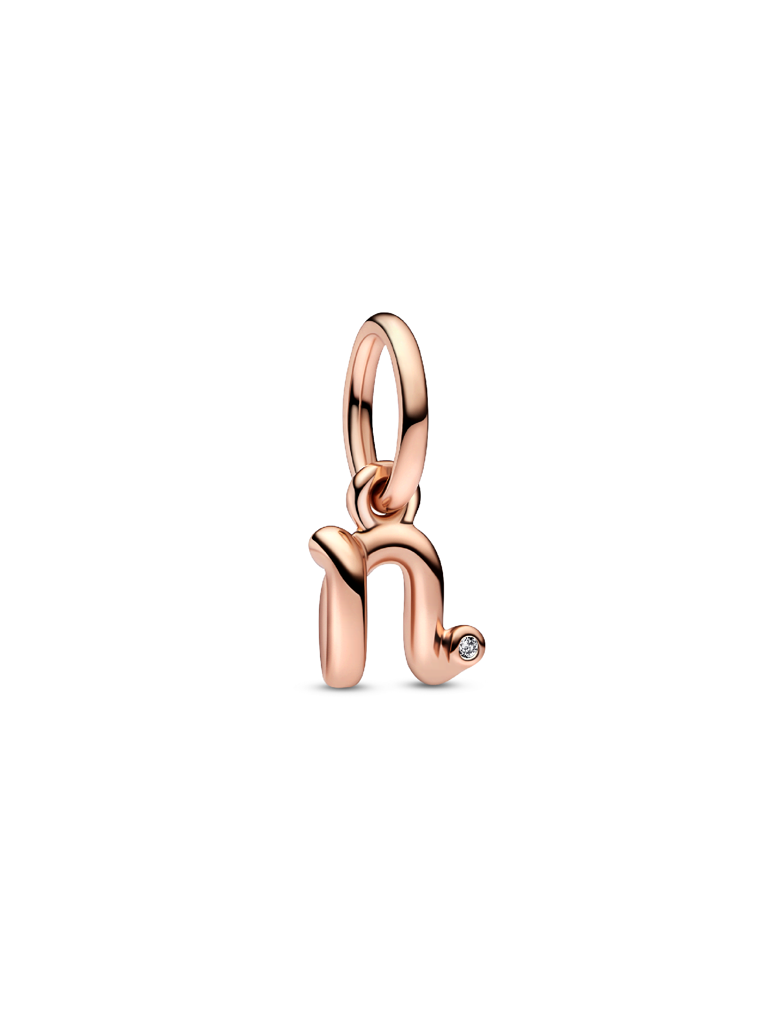 FINAL SALE - Letter N Script Alphabet Dangle Charm