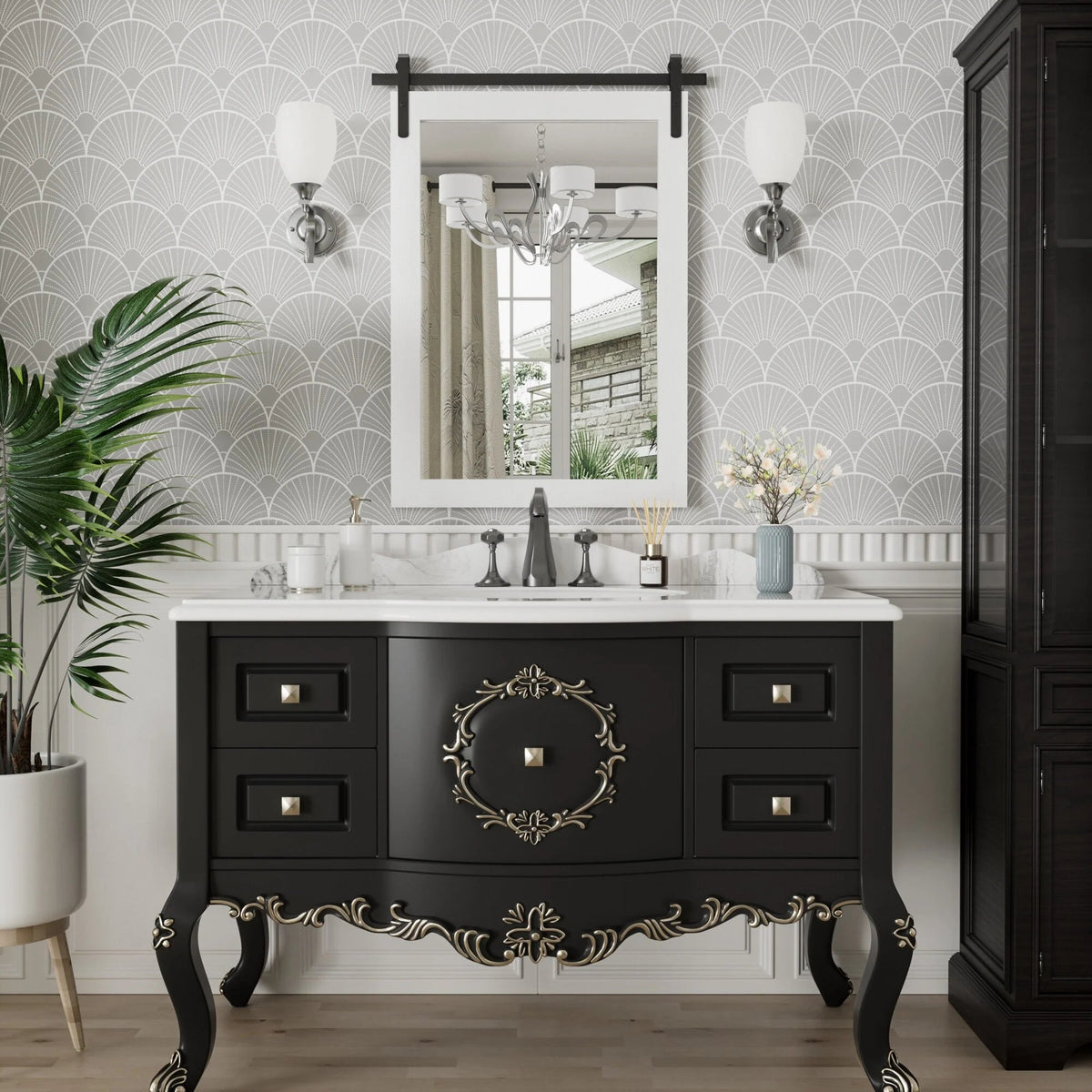 Rectangular Wall Mirror With Wood Frame, 18 x 26 in, 22 x 30 in, 24 x 36 in, or 40 x 26 in - Multiple Sizes