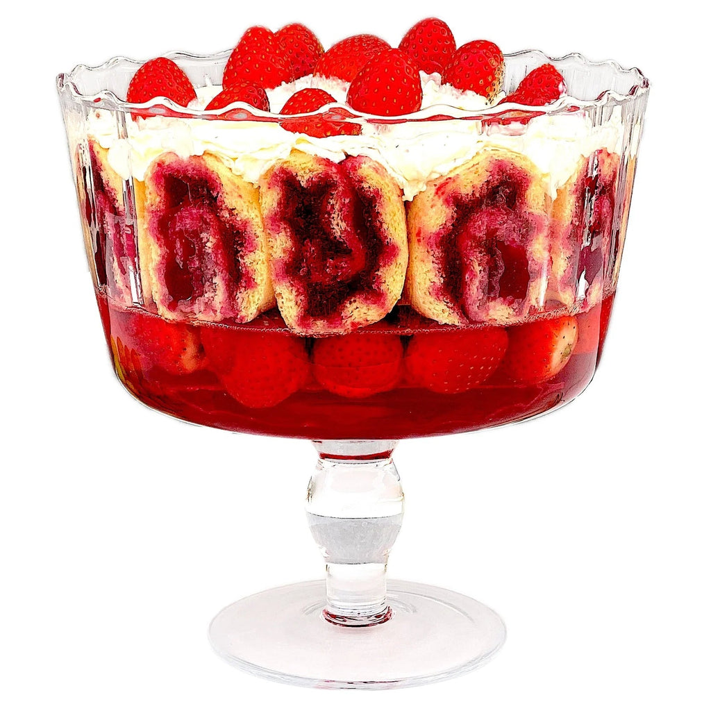 Glass Trifle Bowl, 168 Oz, 9 inch Diameter x 9 inch Height, Clear