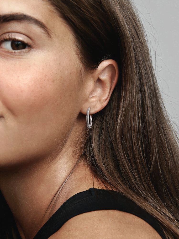 Pandora Moments Charm Hoop Earrings