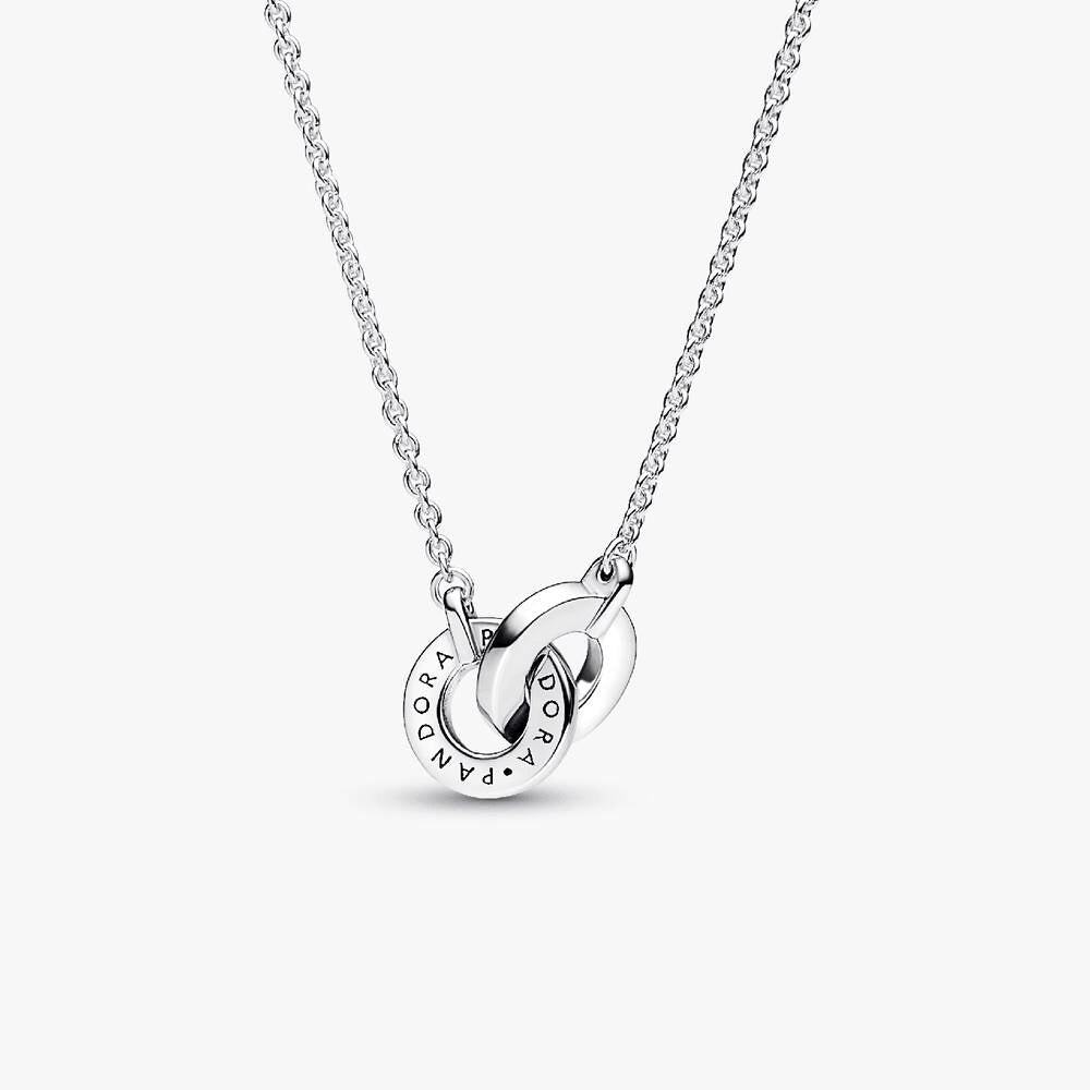 Pandora Signature Intertwined Pavé Pendant Necklace