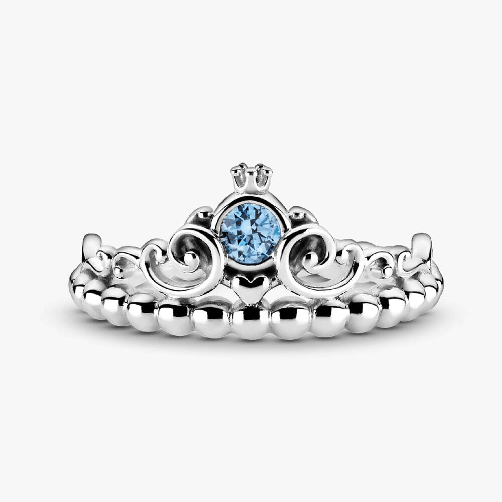 FINAL SALE - Disney Cinderella Blue Tiara Ring