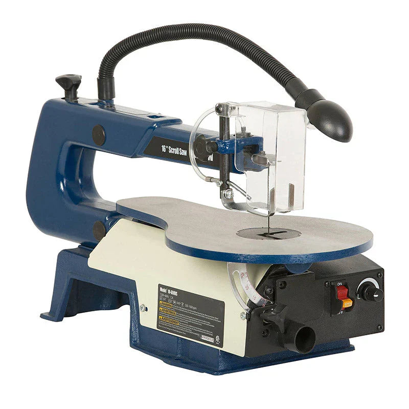 16-Inch Scroll Saw With Lamp And Variable Speed - 10-600VS