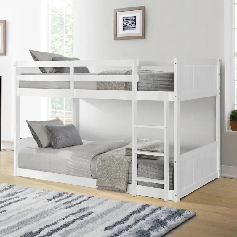 Delphia Twin Over Twin Low Profile Bunk Bed - 77.33 L x 42.25 D x 51.5 H