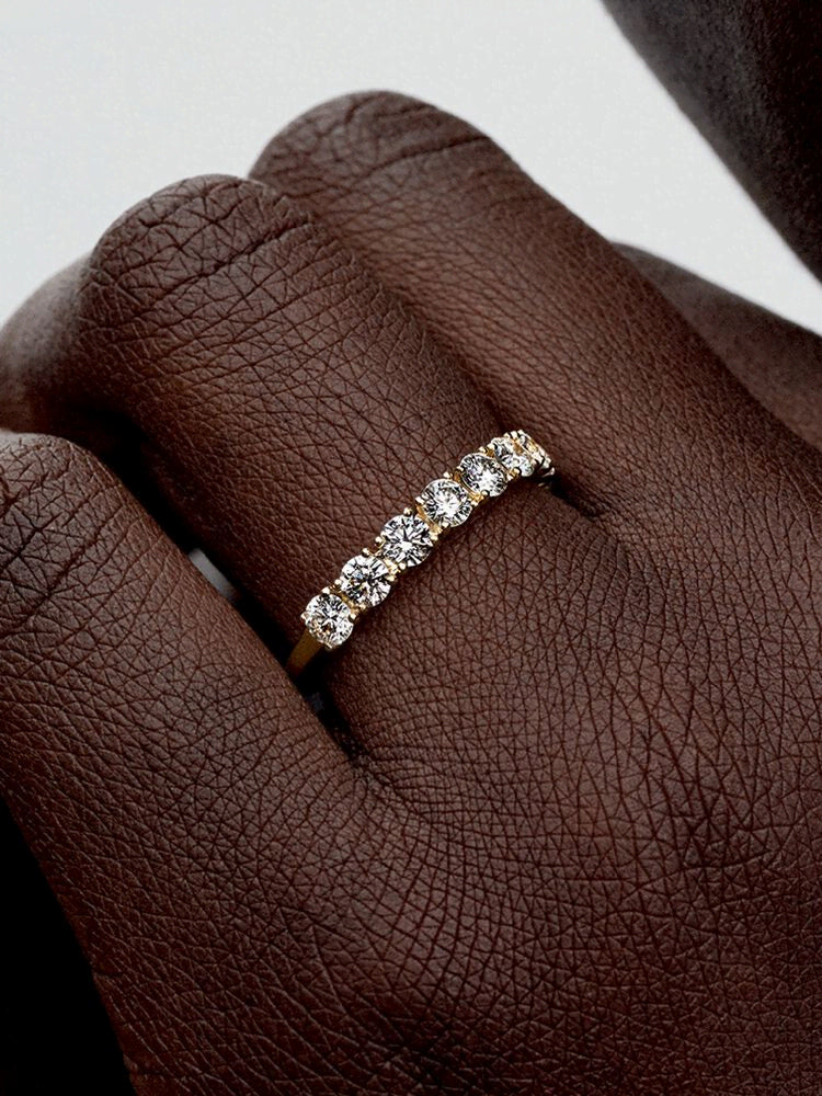 Pandora Era 14k Gold Lab-grown Diamond Half Eternity Band Ring