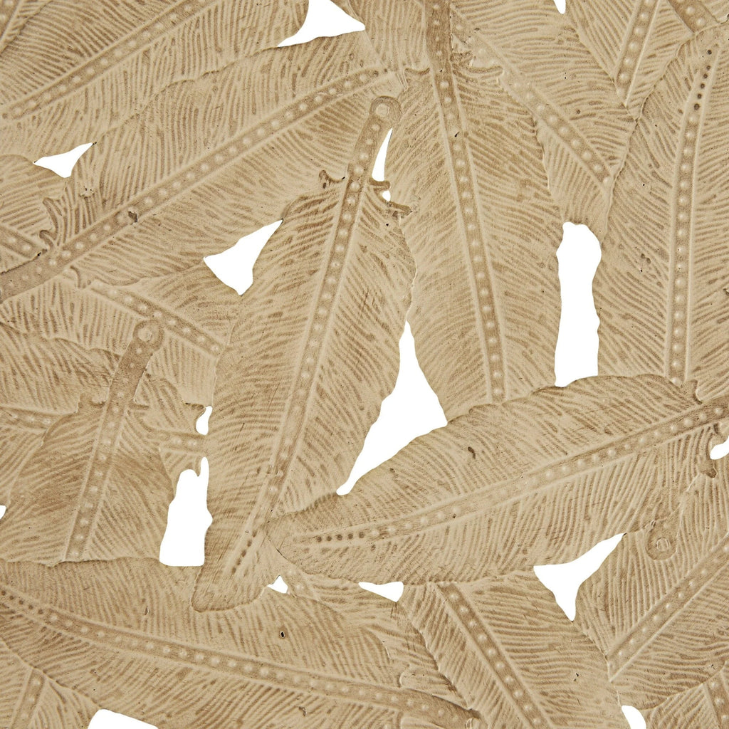 Textured Feather 3-Piece Metal Disc Wall Decor Set - 20in, 17.25in, 14.25in