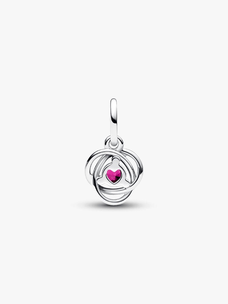 Pink Eternity Circle Dangle Charm