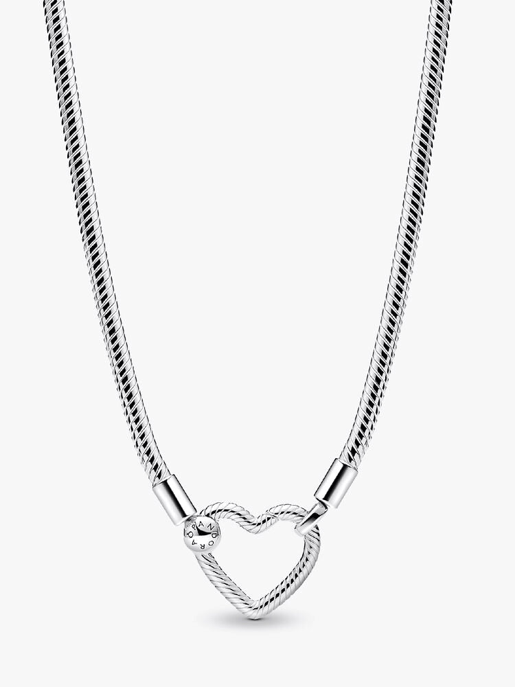 Heart Closure Snake Chain Necklace