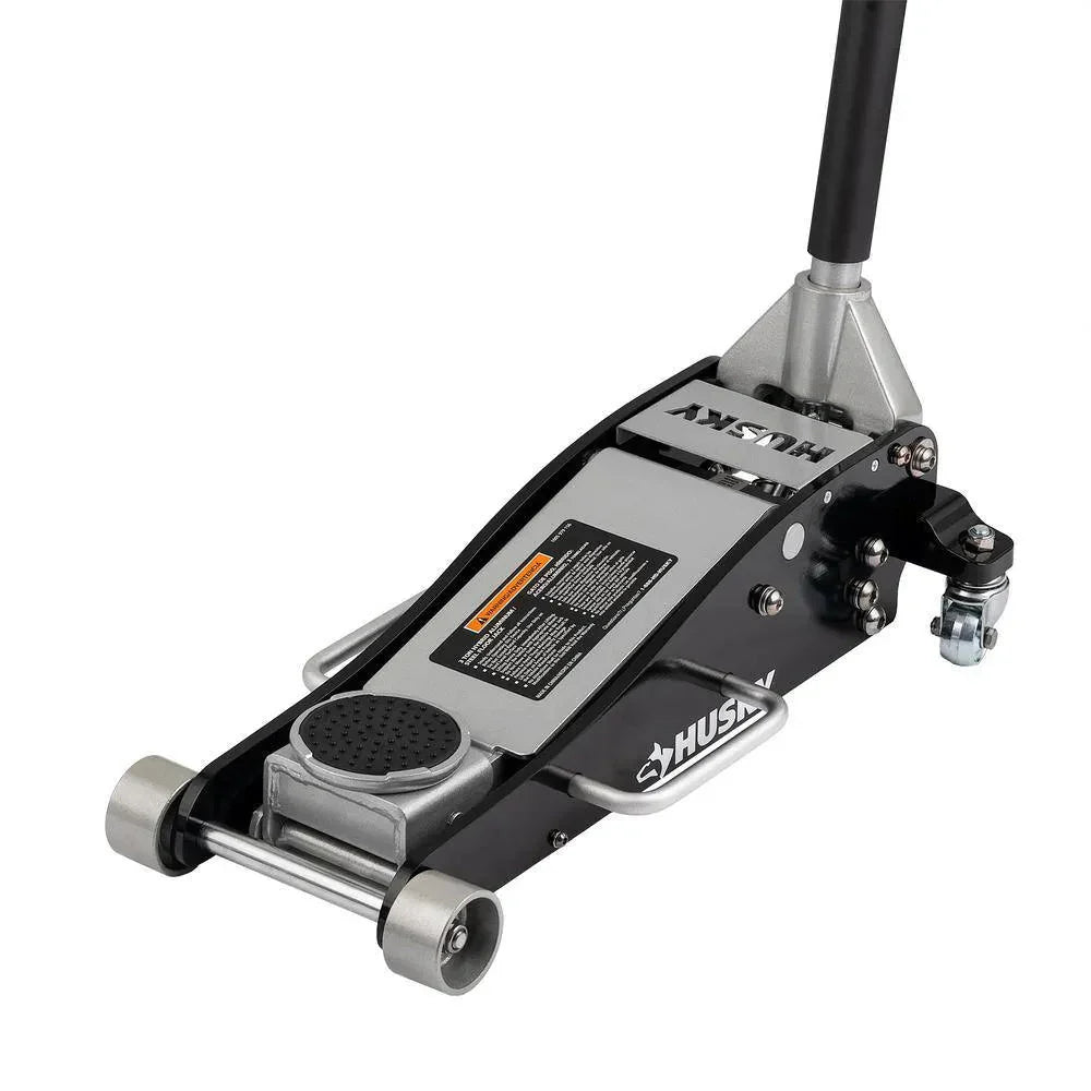 Husky 3-Ton Aluminum and Steel Car Jack, 4 in. to 18-1/2 - HPL4751
