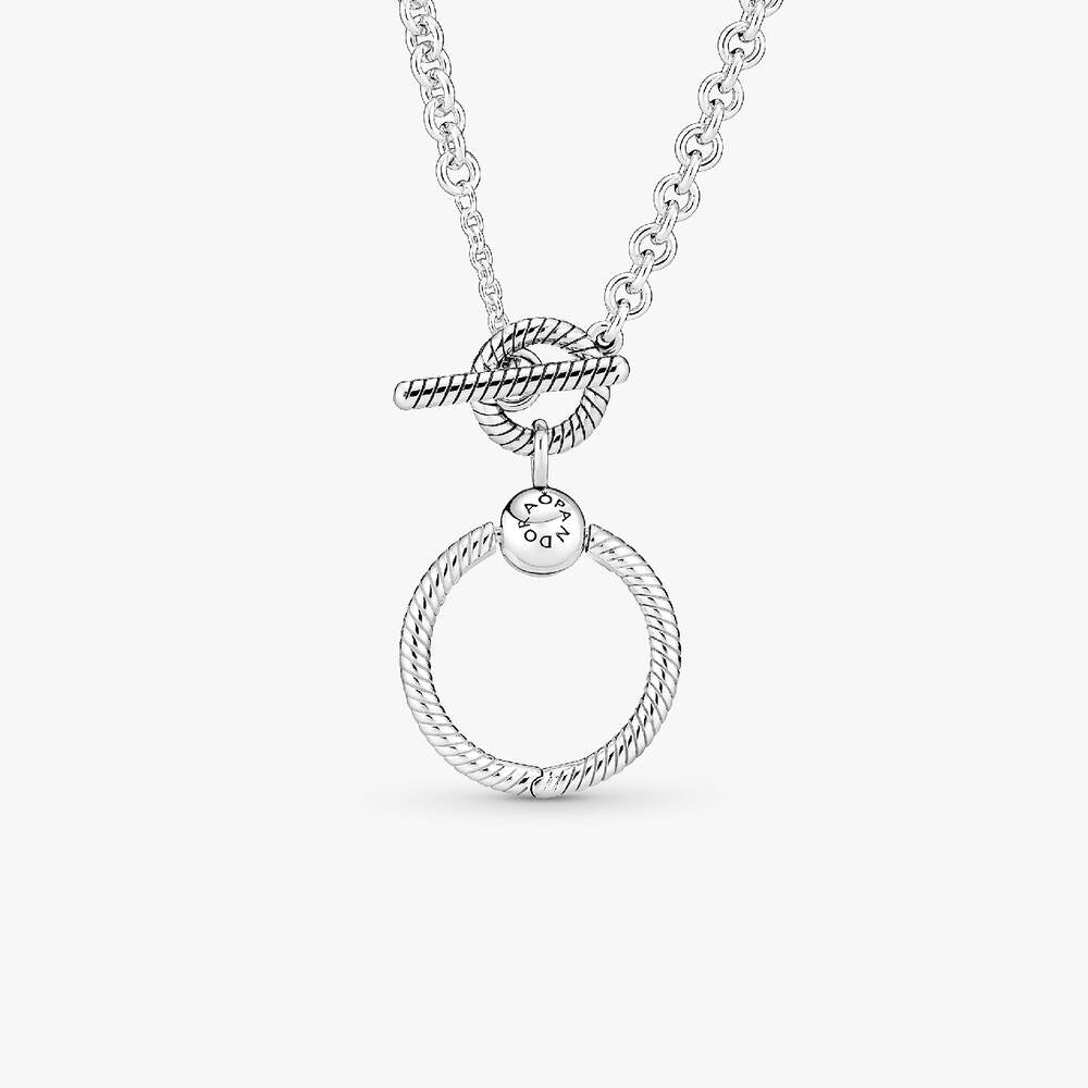 FINAL SALE - Pandora Moments O Pendant T-bar Necklace