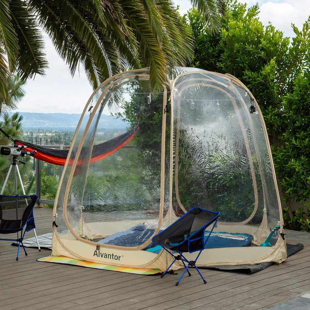 Alvantor Bubble Tent Pop Up Gazebo, 8-10 Person, 3.63.62.4H (m)
