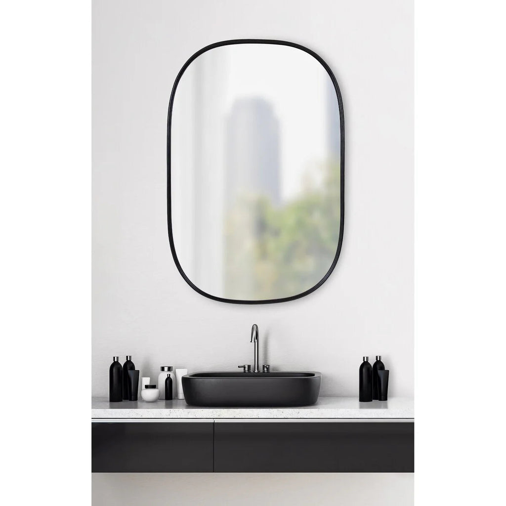 Capsule Framed Wall Mirror, 16x48, 18x24, 22x34, 24x36, Black, Bronze, Gold, Gray, Silver, Antique-Bronze