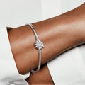 FINAL SALE - Moments Silver Bangle, Fireworks Clasp