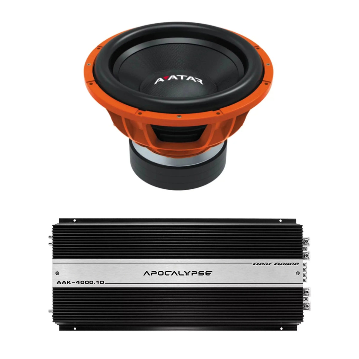 Deaf Bonce Avatar 15in 2 Ohm Subwoofer And Monoblock Amplifier Package - STU-1546-D2 AAK-4000.1D