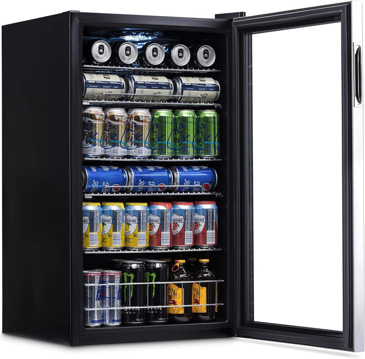 Beverage Refrigerator Cooler, 126 Cans, Right Hinge Glass Door - AB-1200