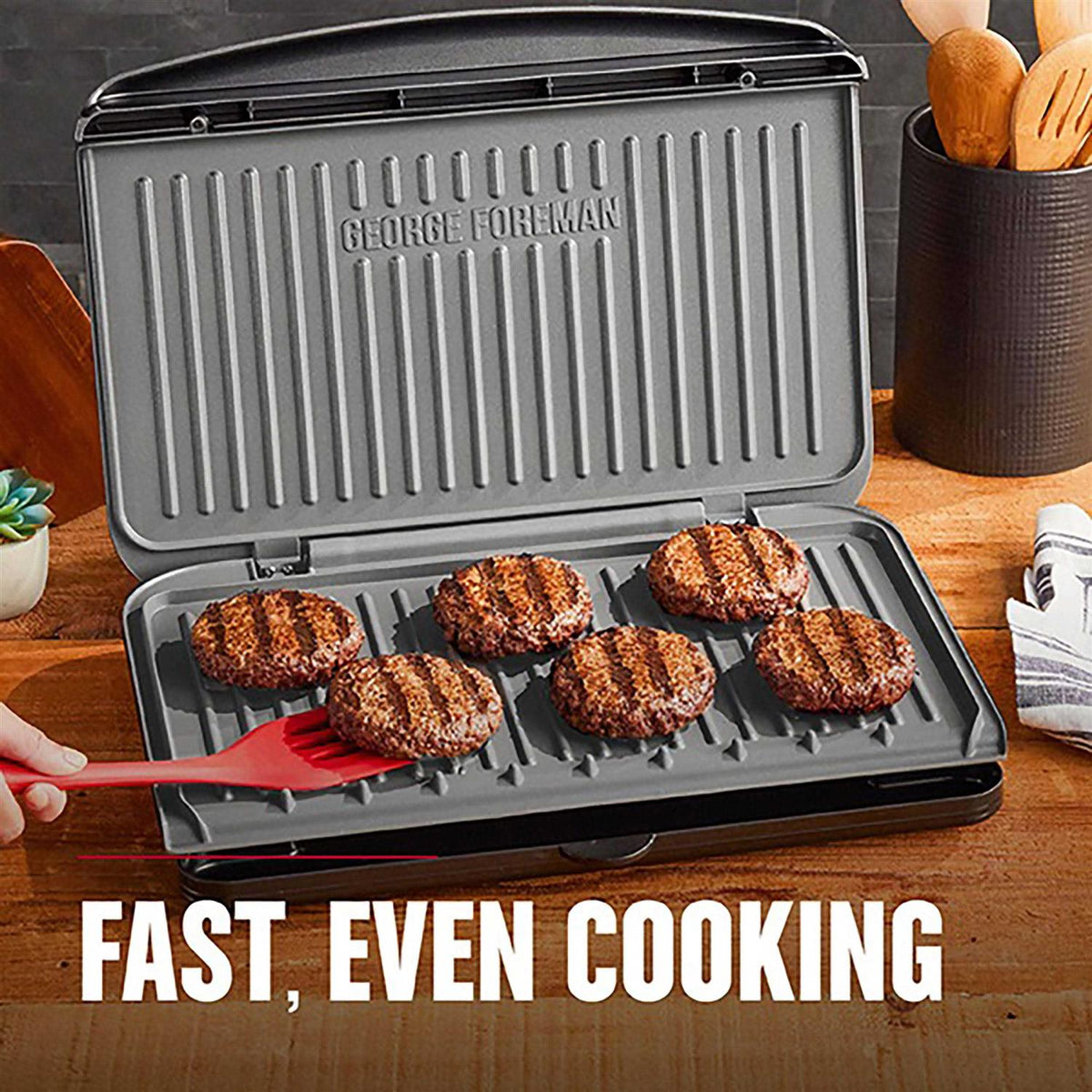 George Foreman Electric Indoor Grill And Panini Press, 9-Serving, 120 sq. in.