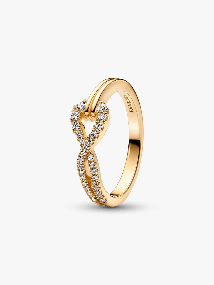 Pandora Infinite Lab-grown Diamond Pavé Double Row Ring