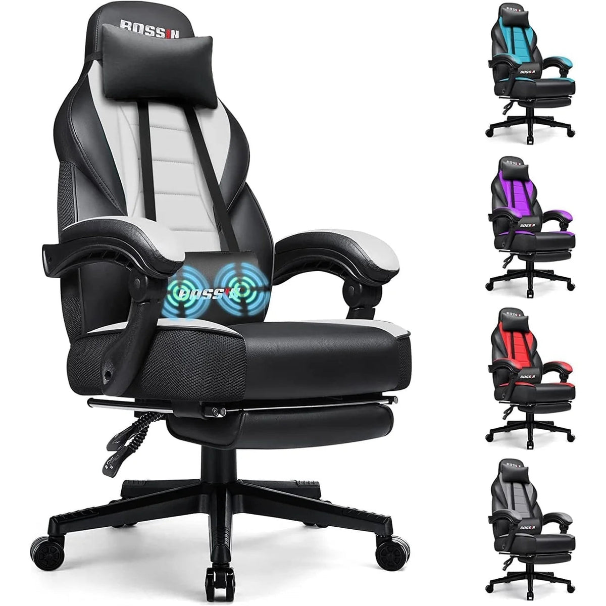 Racing Style Gaming Chair, 300 lbs Big And Tall High Back Computer Chair