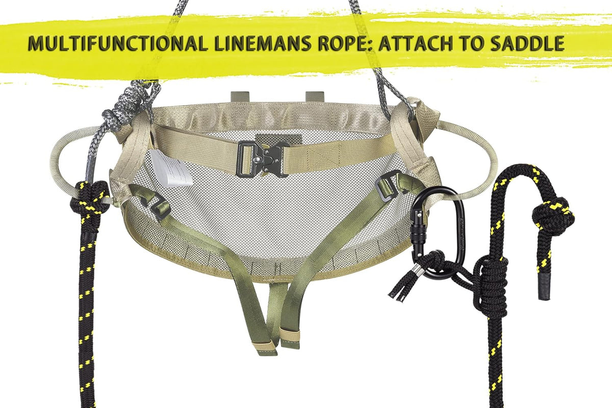 UIIHUNT Tree Saddle Hunting Kit With 16 x 12 in Platform, Gen1 Saddle And 4-Pack Climbing Sticks - Full Mobile Tree Saddle Hunting System