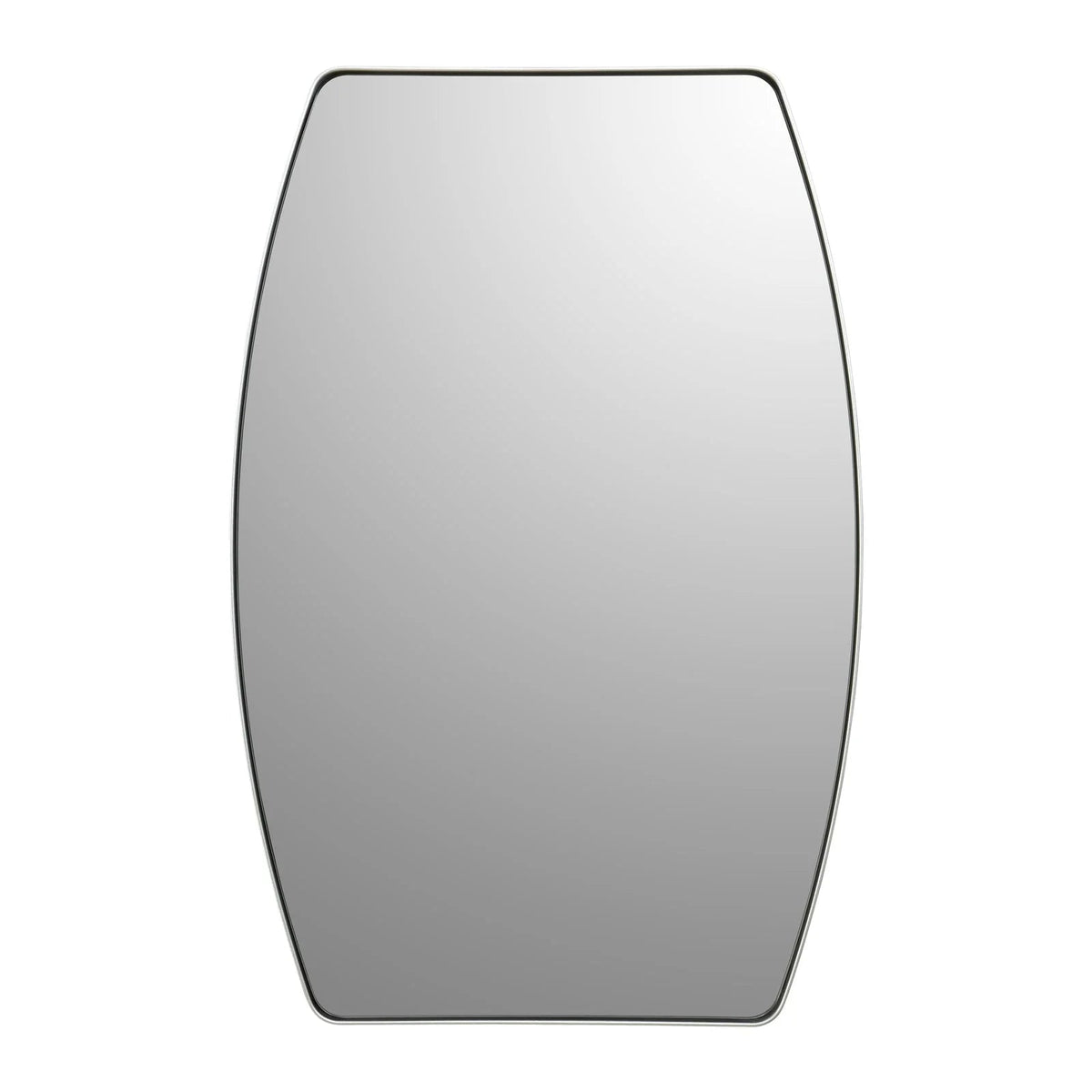 Oblong Metal Wall Mirror, 18 or 24 - Black, Gold, or Silver