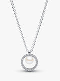 Treated Freshwater Cultured Pearl & Pavé Collier Necklace