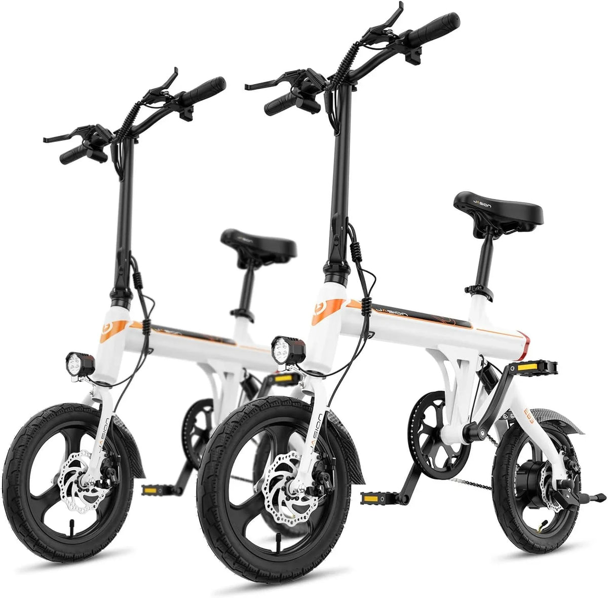 Jasion 14 Inch Folding Electric Bike, 21 Mph, 500W Peak Motor, 270Wh Battery - EB3