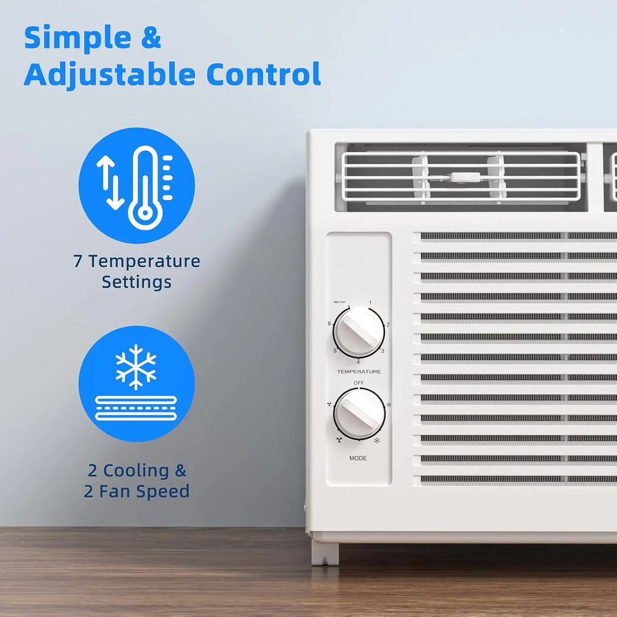 Antarctic Star U-Shaped Window Air Conditioner, 12,000 BTU, 115 Volts