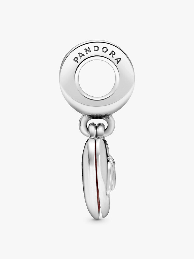 Mom Script Heart Dangle Charm