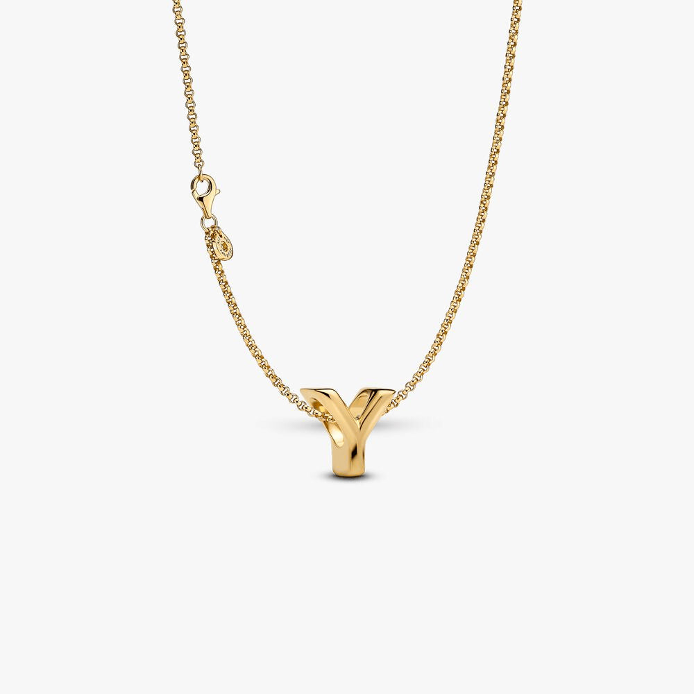 Letter Y Charm Necklace