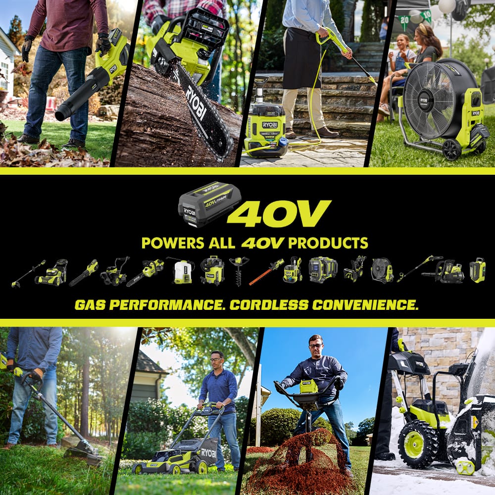 Ryobi 40V HP Brushless 21-in Self-Propelled AWD Lawn Mower With (2) 6.0Ah Batteries And Charger - RY401021