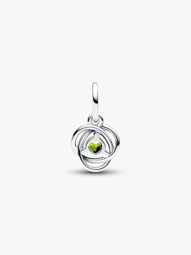 Spring Green Eternity Circle Dangle Charm