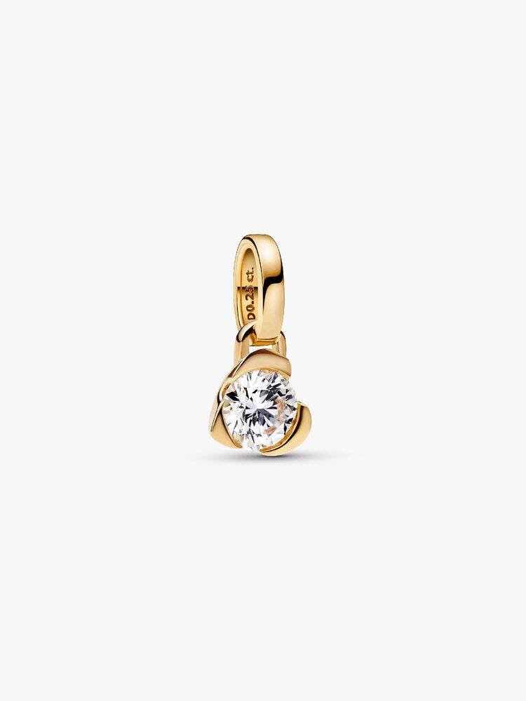 Pandora Talisman 14k Gold Lab-grown Diamond Heart Pendant