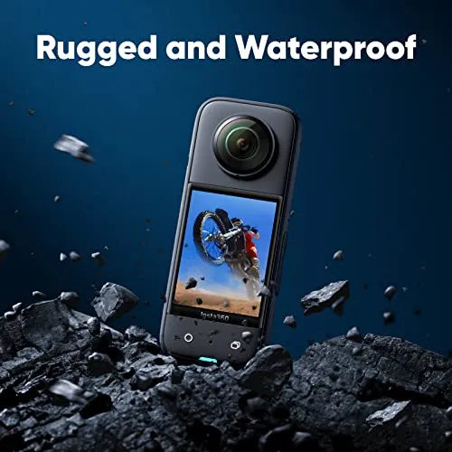 Insta360 X3 Motorcycle Kit 360 Action Camera With 1/2 Inch 48MP Sensors - X3